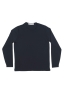 SBU 03303_2021SS Blue crew neck tubular cotton sweater  05