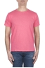 SBU 03305_2021SS Camiseta de algodón flameado con cuello redondo rosa 01