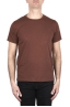 SBU 03307_2021SS Flamed cotton scoop neck t-shirt rust 01