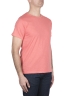 SBU 03309_2021SS Camiseta de algodón flameado con cuello redondo salmón 02