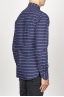 SBU 00921 Clásica camisa azul de rallas de algodón con cuello de punta  03