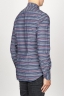 SBU 00922 Clásica camisa gris de rallas de algodón con cuello de punta  03