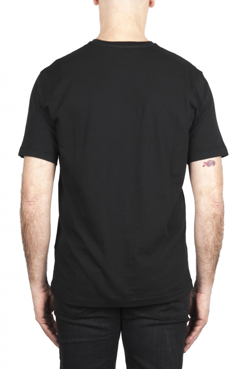SBU 03326_2021SS Pure cotton round neck t-shirt black 01