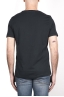 SBU 03330_2021SS Camiseta de algodón gris antracita de cuello redondo y bolsillo de parche 05