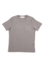 SBU 03333_2021SS Camiseta de algodón gris de cuello redondo y bolsillo de parche 06