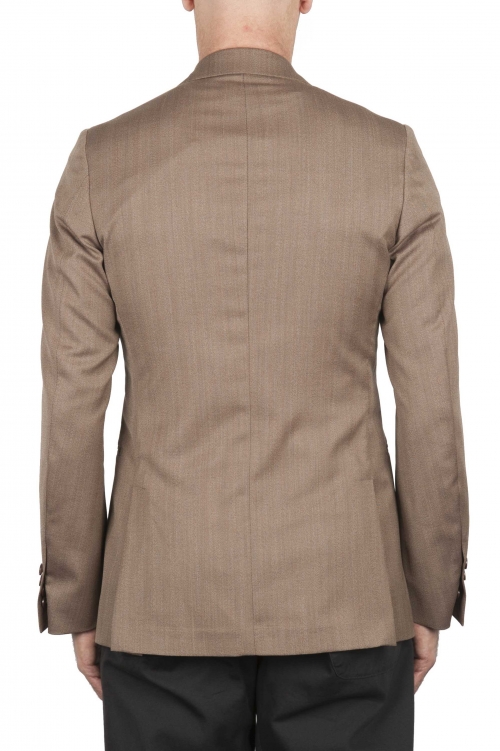 SBU 03335_2021SS Brown wool tailored jacket 01