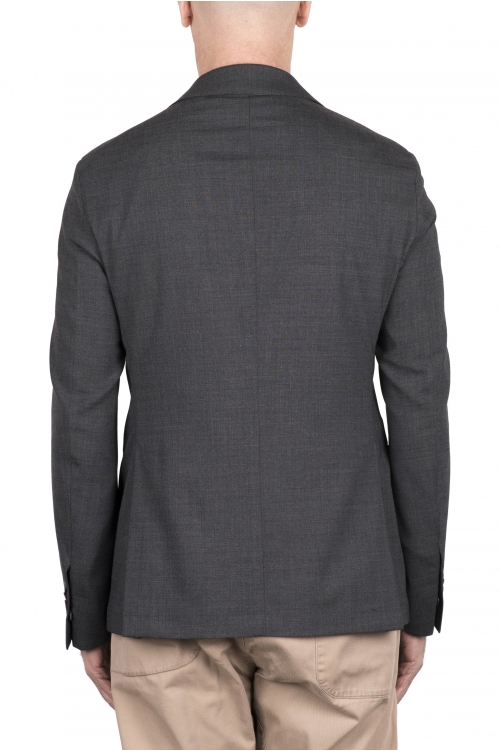 SBU 03338_2021SS Grey stretch wool tailored jacket 01