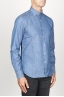 SBU 00924 Clásica camisa azul indigo natural de algodón con cuello de punta  02