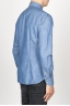 SBU 00924 Clásica camisa azul indigo natural de algodón con cuello de punta  03