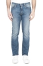 SBU 03207_2021SS Pure indigo dyed stone bleached stretch cotton blue jeans 01