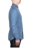SBU 03352_2021SS Camisa clásica de lino azul índigo 03