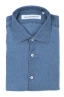 SBU 03352_2021SS Camisa clásica de lino azul índigo 06