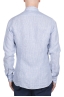SBU 03357_2021SS Classic blue and white striped linen shirt 05
