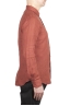 SBU 03362_2021SS Camicia classica in lino rosso mattone 03