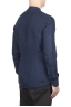 SBU 03364_2021SS Classic mandarin collar blue linen shirt 04
