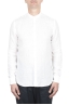 SBU 03365_2021SS Camicia classica con collo coreano in lino bianca 01