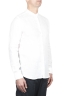 SBU 03365_2021SS Camicia classica con collo coreano in lino bianca 02