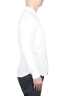 SBU 03365_2021SS Camicia classica con collo coreano in lino bianca 03