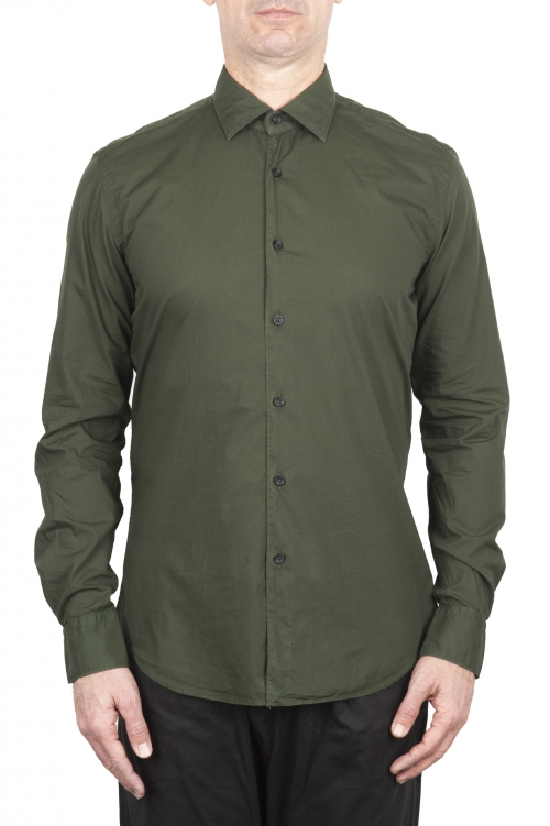 SBU 03374_2021SS Green super light cotton shirt 01