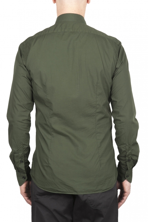 SBU 03374_2021SS Camisa super ligera de algodón verde 01