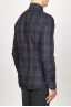 SBU 00927 Classic point collar blue madras checkered cotton shirt 03