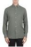 SBU 03377_2021SS Green cotton twill shirt 01