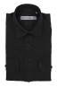 SBU 03417_2021AW Black cotton work shirt with pockets 06
