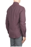 SBU 03422_2021AW Plain soft cotton bordeaux flannel shirt 04