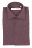 SBU 03422_2021AW Plain soft cotton bordeaux flannel shirt 06