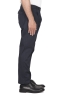 SBU 03424_2021AW Pantalon classique en coton stretch bleu avec pinces 03