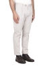 SBU 03425_2021AW Pantaloni classico in cotone elasticizzato con pinces grigio perla 02