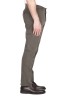 SBU 03434_2021AW Pantalón chino clásico en algodón elástico marrón 03