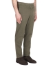 SBU 03437_2021AW Comfort pants in green stretch cotton 02