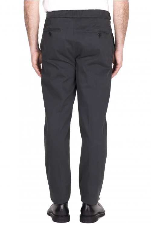 SBU 03440_2021AW Pantalon confort en coton stretch gris 01