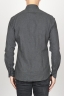 SBU 00932 クラシックなポイントの襟の灰色の綿のネルシャツ 04