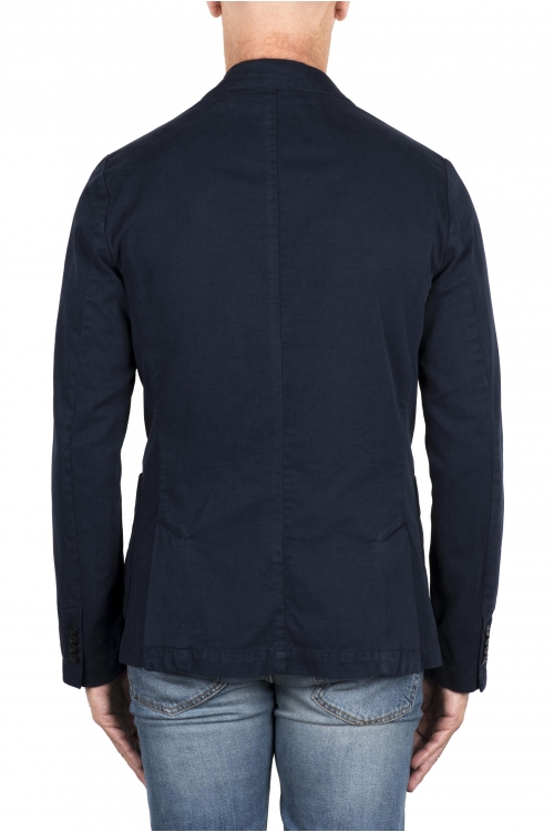 SBU 03448_2021AW Blue cotton and cashmere blend sport coat 01