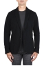 SBU 03450_2021AW Black cotton and cashmere blend sport coat 01