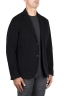 SBU 03450_2021AW Black cotton and cashmere blend sport coat 02