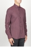 SBU 00934 Clásica camisa roja de franela de algodón con cuello de punta  02