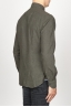 SBU 00935 クラシックなポイントの襟緑のコットンのネルシャツ 03