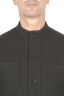 SBU 03470_2021AW Brown cashmere blend mandarin collar jacket 04