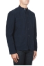 SBU 03471_2021AW Blue cashmere blend mandarin collar jacket 02