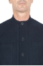SBU 03471_2021AW Blue cashmere blend mandarin collar jacket 04