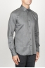 SBU 00936 Clásica camisa oxford gris lavado con cuello de punta  02