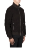 SBU 03481_2021AW Padded brown leather bomber jacket 02