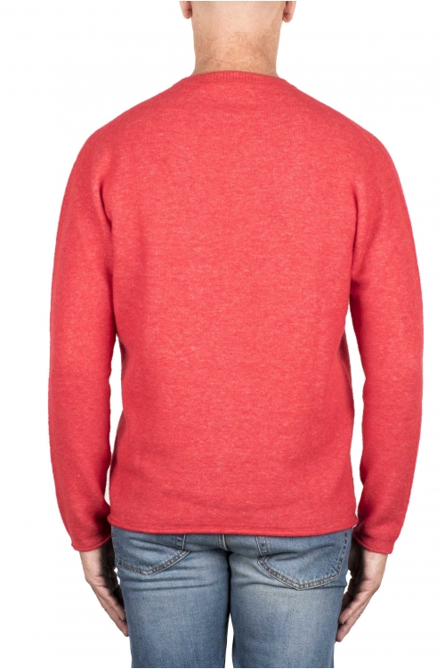 SBU 03492_2021AW Pull col rond en laine mérinos extra-fine rouge 01