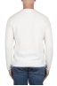SBU 03493_2021AW White merino extra fine blend round neck sweater  05