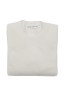 SBU 03493_2021AW White merino extra fine blend round neck sweater  06