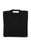 SBU 03495_2021AW Black merino extra fine blend round neck sweater  06