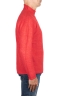 SBU 03499_2021AW Red mock neck raw cut sweater 03